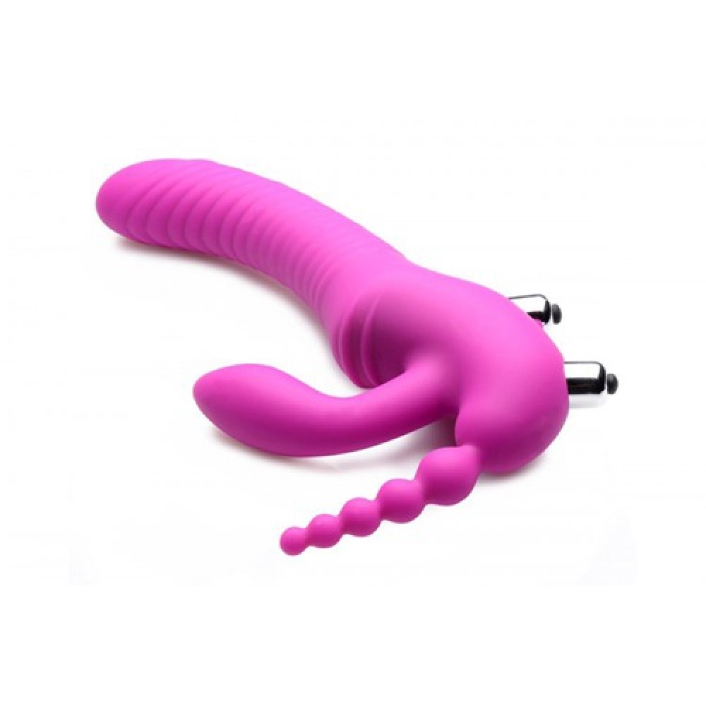 Безремневий страпон з потрійною вібрацією, regal rider strap-on vibrator - Зображення 2