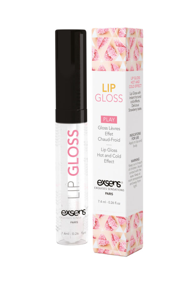 Блиск для оральних ласок exsens lip gloss strawberry 7,4ml - Зображення 2