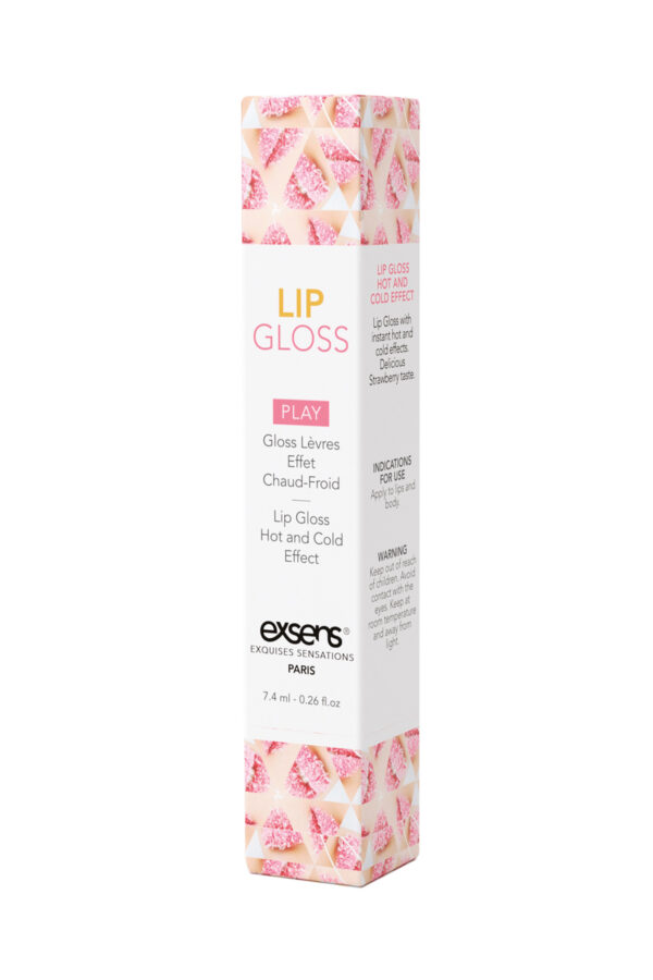 Блиск для оральних ласок exsens lip gloss strawberry 7,4ml - Зображення 4
