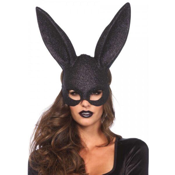 Блискуча маска кролика leg avenue glitter masquerade rabbit mask o/S