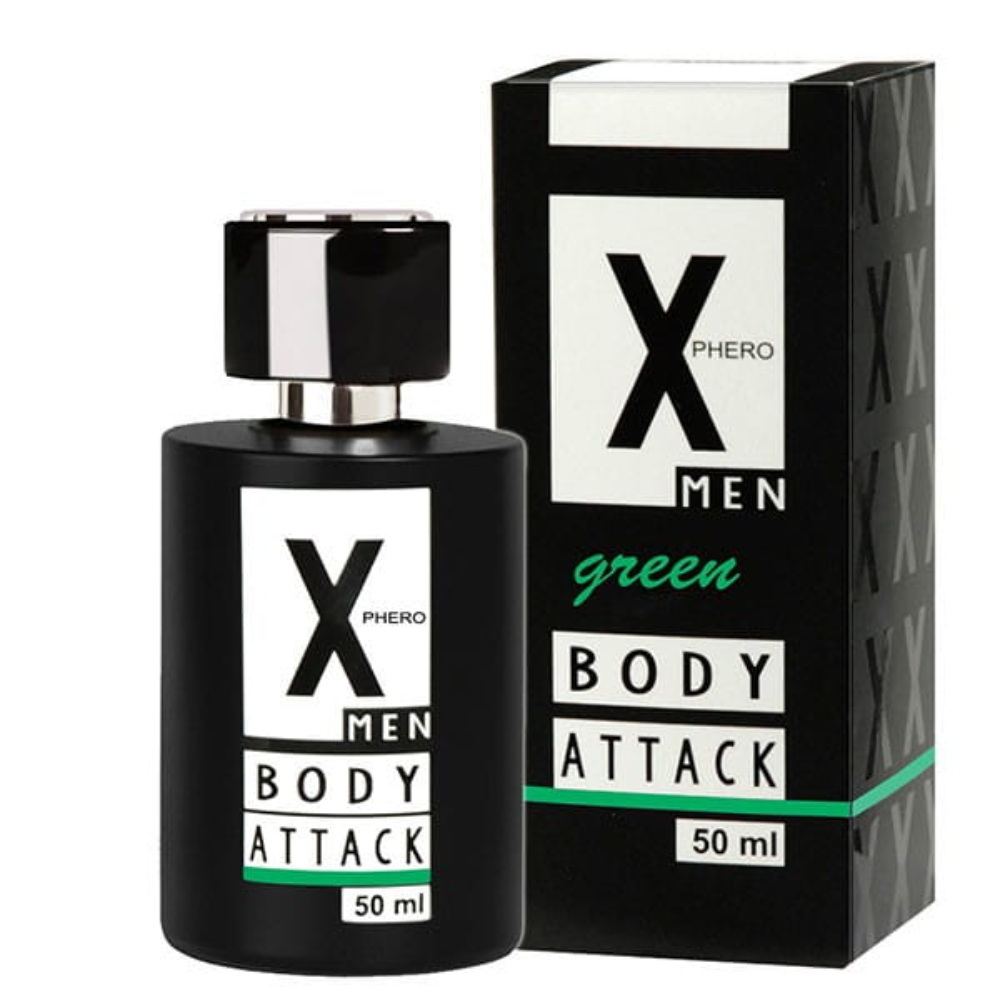 Духи з феромонами aurora body attck men green x-phero 50ml