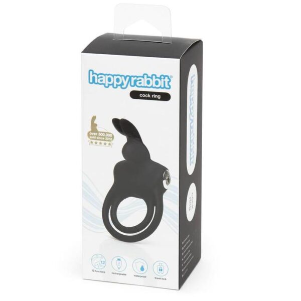 Подвійне ерекційне кільце з вібрацією happy rabbit stimulating rechargeable rabbi - Зображення 6