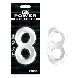 Ерекційне кільце подвійне chisa gk power nust bolts, прозорий