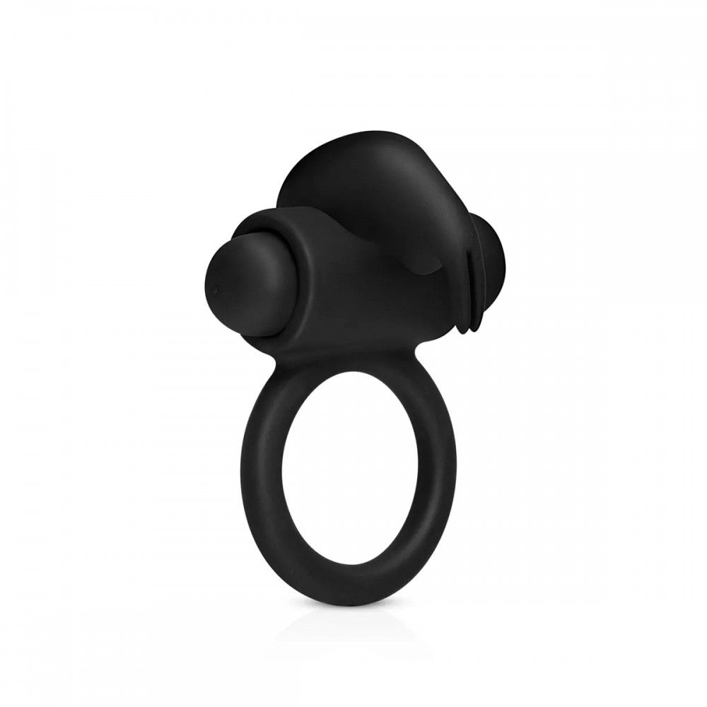 Ерекційне кільце з вібрацією easy toys bunny vibe ring black - Зображення 2