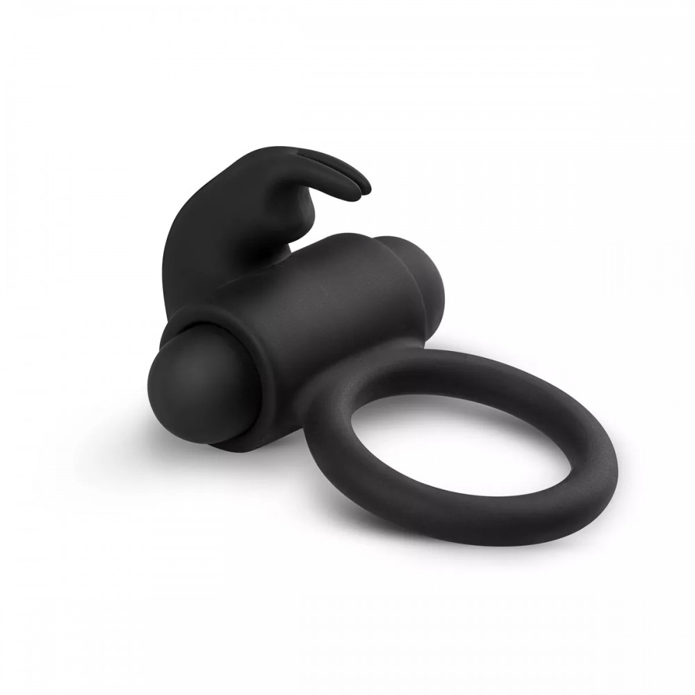 Ерекційне кільце з вібрацією easy toys bunny vibe ring black - Зображення 4