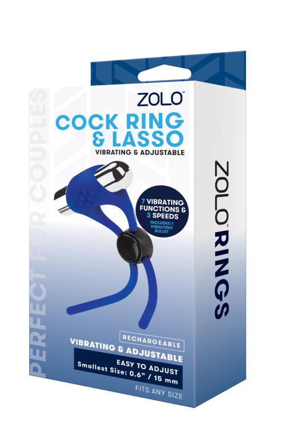 Ерекційне кільце з віброкулею zolo rechargeable adjustable c-ring - Зображення 2