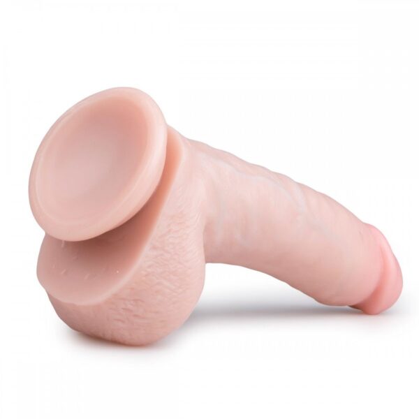 Фалоімітатор easytoys realistic dildo-20 см бежевий - Зображення 3