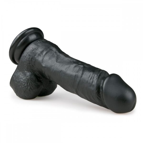 Фалоімітатор easytoys realistic dildo-17,5 см чорний - Зображення 2