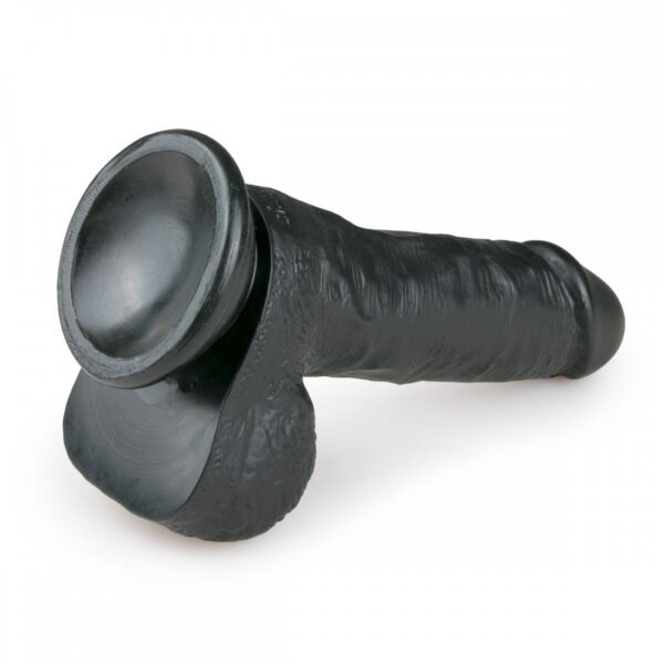 Фалоімітатор easytoys realistic dildo-17,5 см чорний - Зображення 3