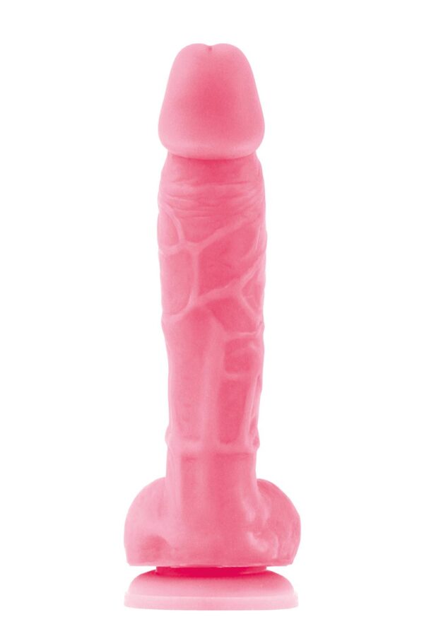 Фалоімітатор рожевий firefly 5", що світиться glowing dildo pink