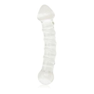 Фалоімітатор скляний 7″ glass romance clear