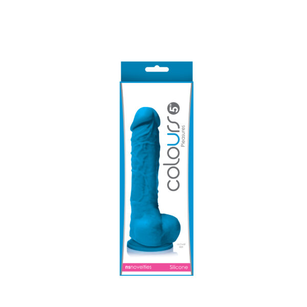 Фалоімітатор силікон ns novelties colours pleasures 5inch blue - Зображення 2