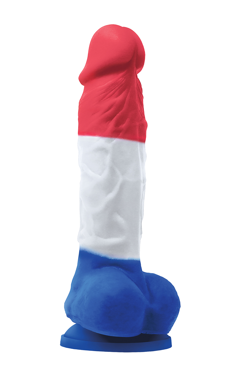 Фалоімітатор силікон ns novelties colours pleasures tricolor 5inch dildo