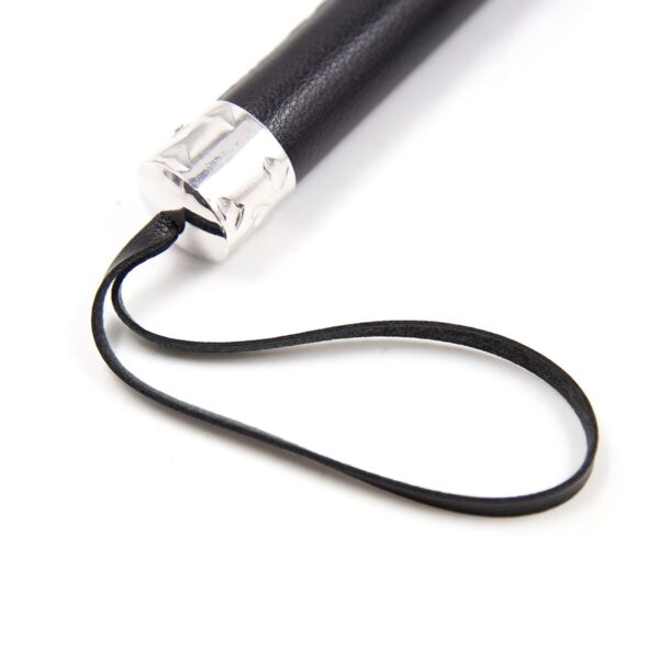Флогер з серцем ds fetish flogger m black with heart metal - Зображення 3