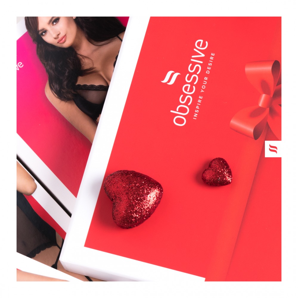 Комбінезон із квітковим мотивом obsessive f213 та відкритим доступом, чорний, xl/Xxl чорний - Зображення 11