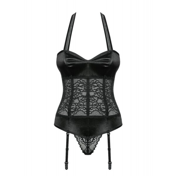 Комплект obsessive 864-cor-1i корсет та стрінги l/Xl - Зображення 3