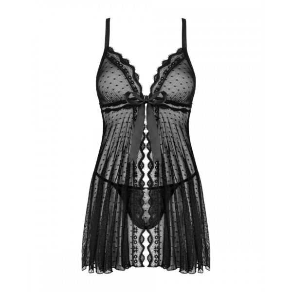 Пеньюар obsessive marrbel та стрінги s/M - Зображення 5