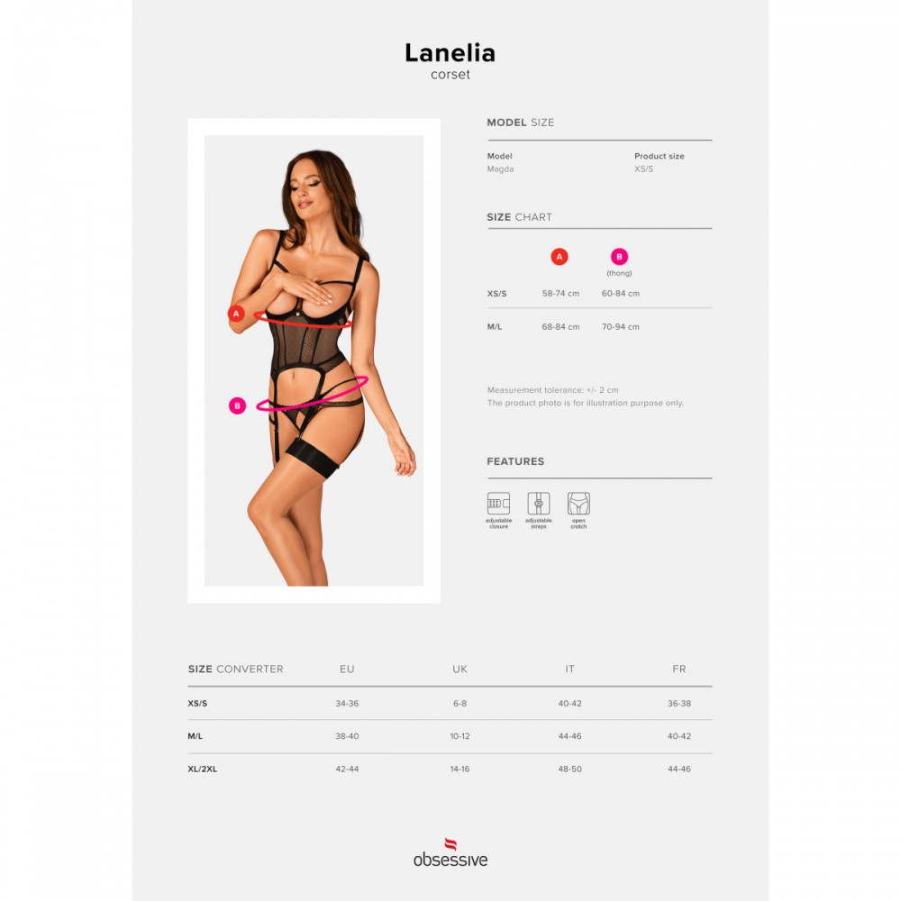 Корсет obsessive lanelia gorset m/L - Зображення 7