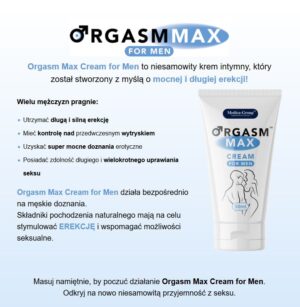 Крем для чоловіків orgasm max cream for men 50 ml