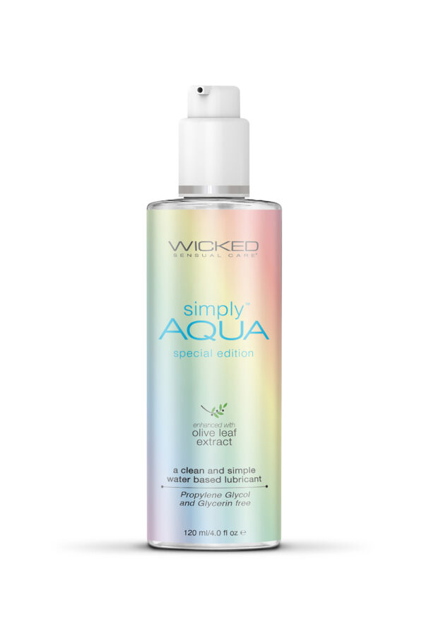 Лубрикант гіпоалергенний з оливою wicked simply aqua special edition 120ml
