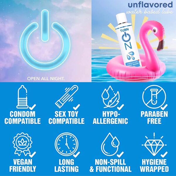 Лубрикант на водній осі wet turn on unflavored water based lube 178 мл - Зображення 5