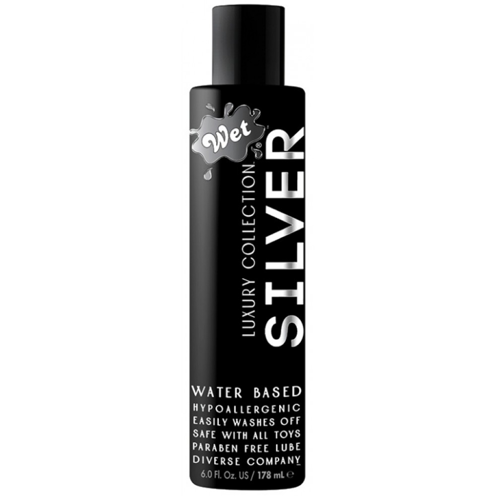 Лубрикант wet silver 178 мл, на водній основі, без парабенів