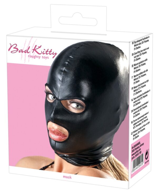 Маска чорна bad kitty naughty toys mask - Зображення 7