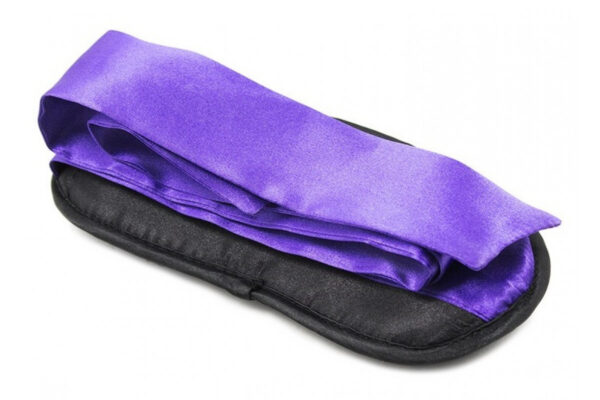 Маска ds fetish blindfold black/purple - Зображення 2