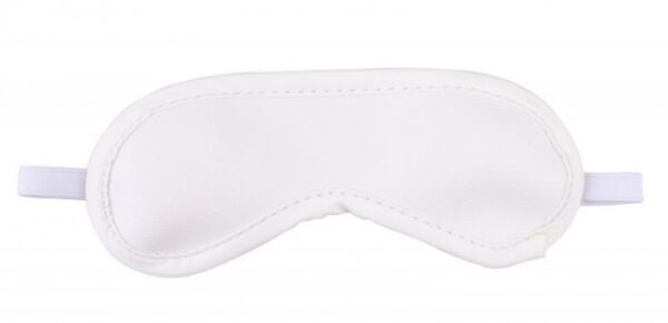 Маска ds fetish blindfold white satin