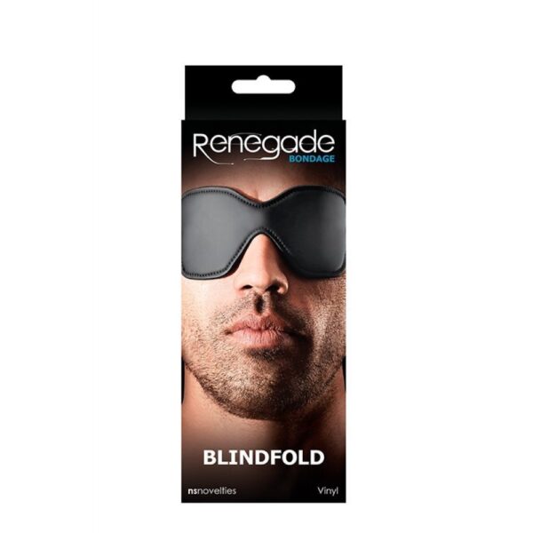 Маска ns novelties renegade bondage blindfold black - Зображення 2