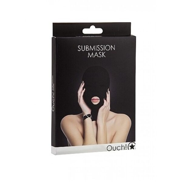 Маска з отворами для рота та очей ouch subversion mask - black - Зображення 2