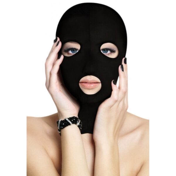 Маска з отворами для рота та очей ouch subversion mask - black