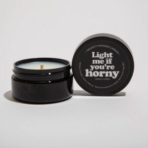 Масажна свічка міні з ароматом ванільного крему light me if you’re horny 50g