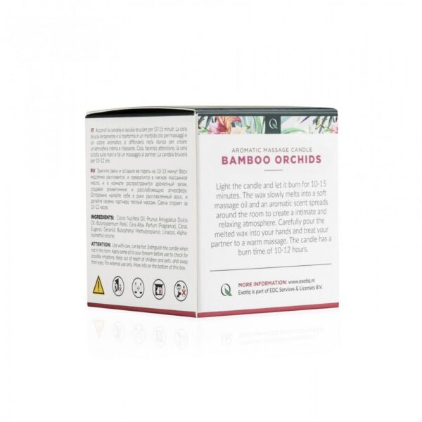 Масажна свічка exotiq massage candle bamboe orchideeen - 60 мл - Зображення 5