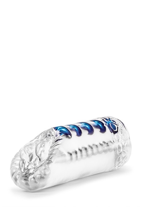 Мастурбатор нереалістичний blush m for men з кульками, прозорий - Зображення 3