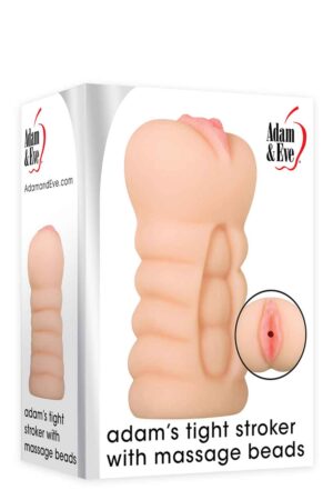 Мастурбатор із внутрішніми кульками a&e adams tight stroker massage beads