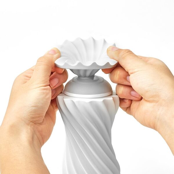 Мастурбатор tenga flex rocky white 17,6 x 7,3 см - Зображення 12