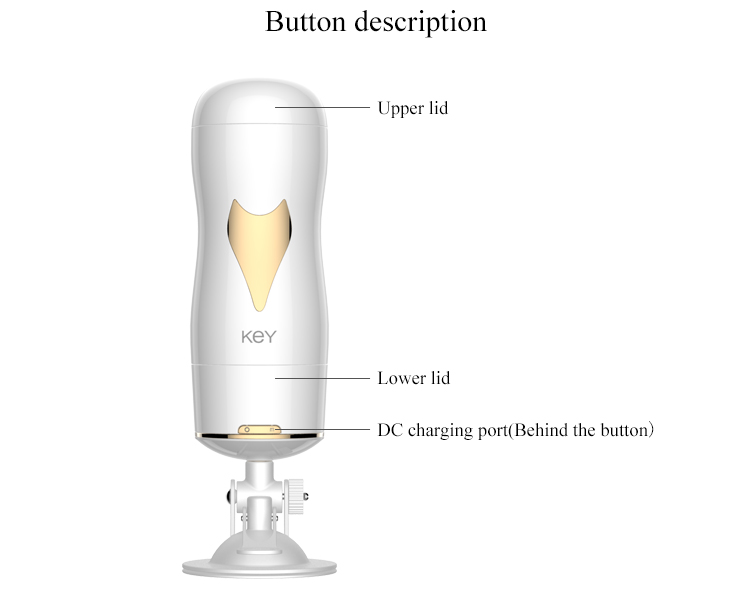 Мастурбатор у колбі двосторонній з вібрацією-white - Зображення 14