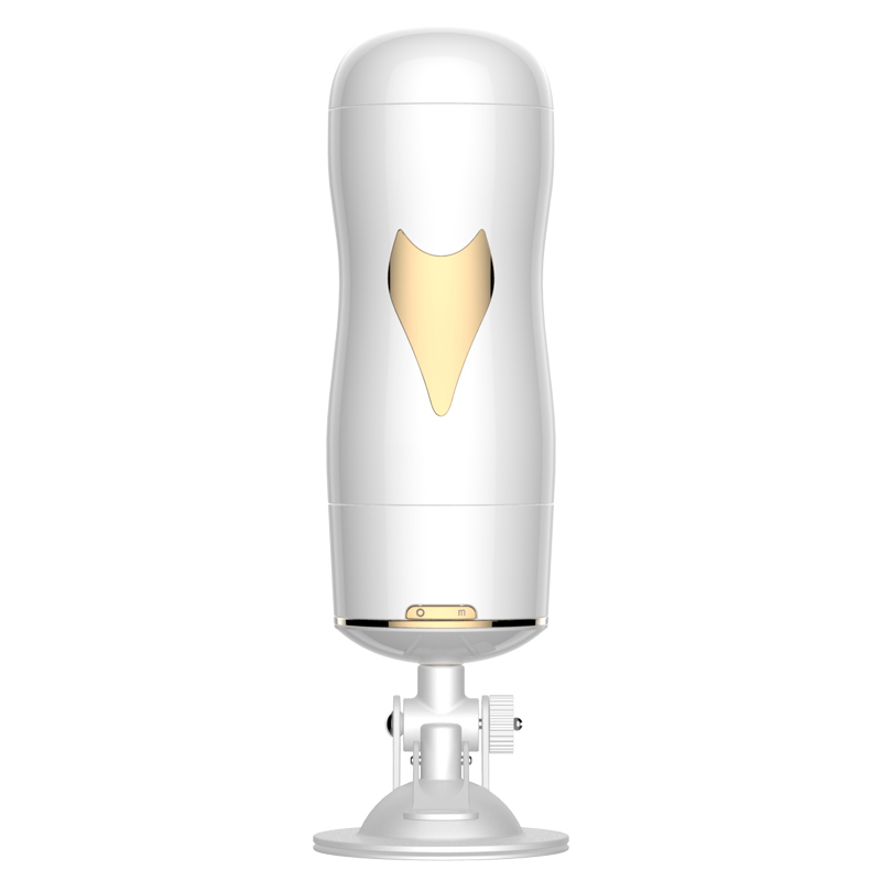 Мастурбатор у колбі двосторонній з вібрацією-white