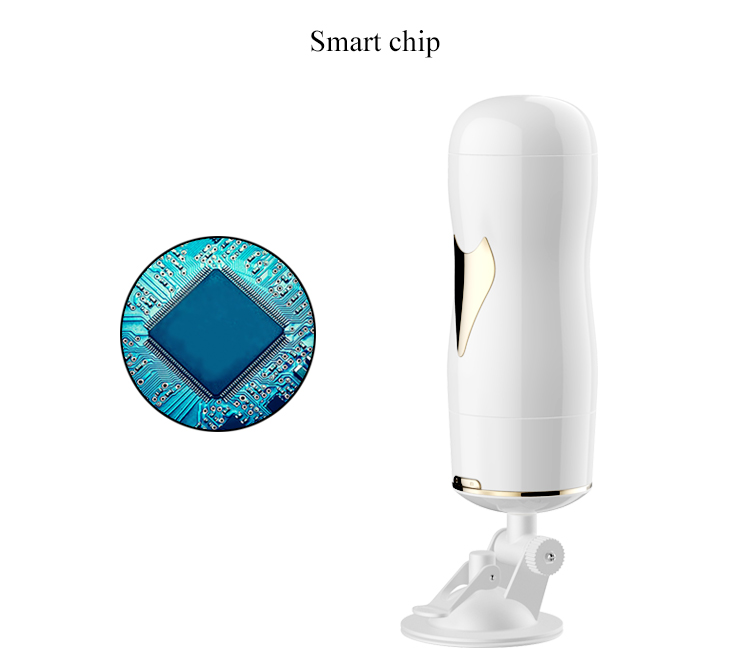 Мастурбатор у колбі двосторонній з вібрацією-white - Зображення 13