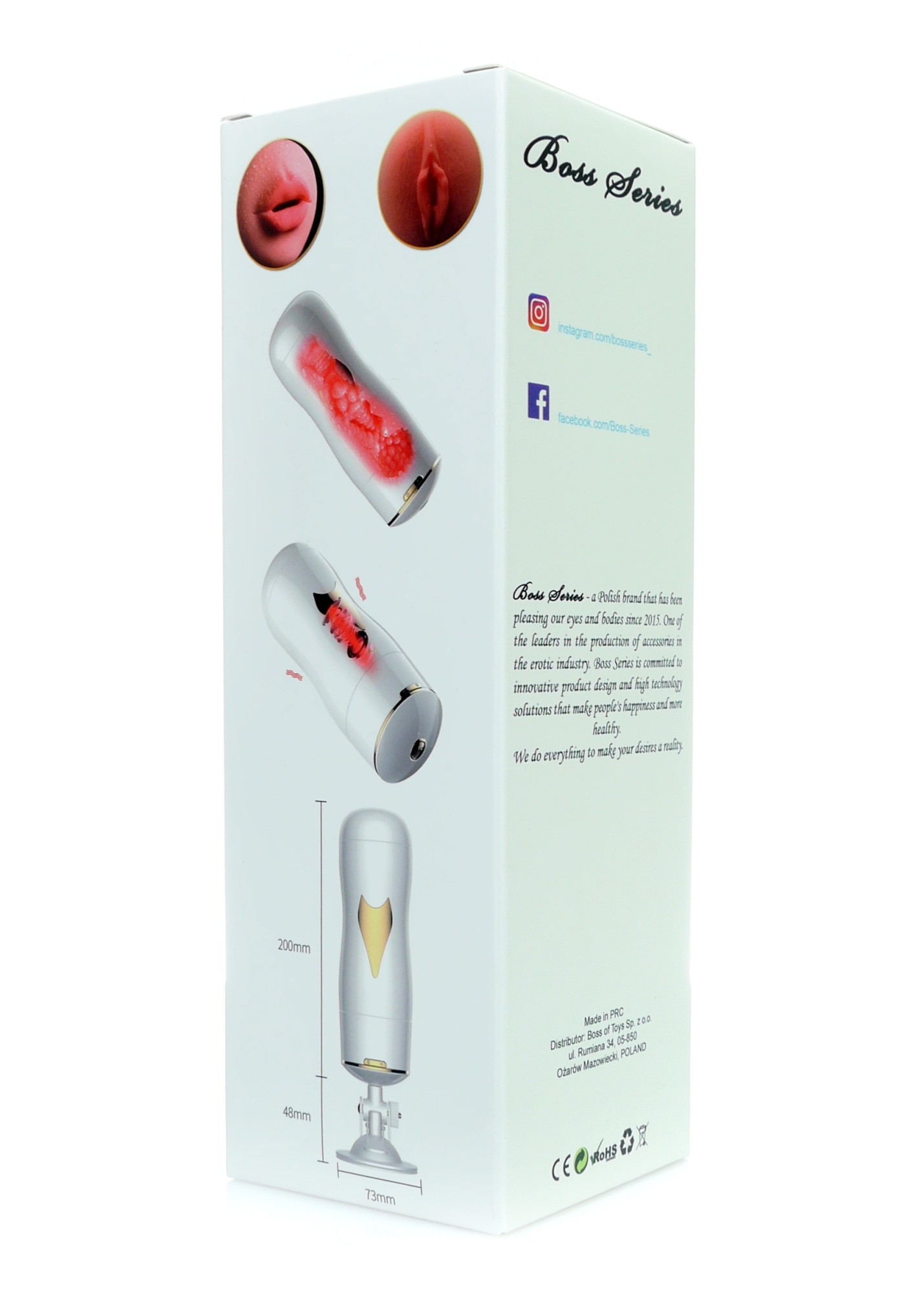 Мастурбатор у колбі двосторонній з вібрацією-white - Зображення 17