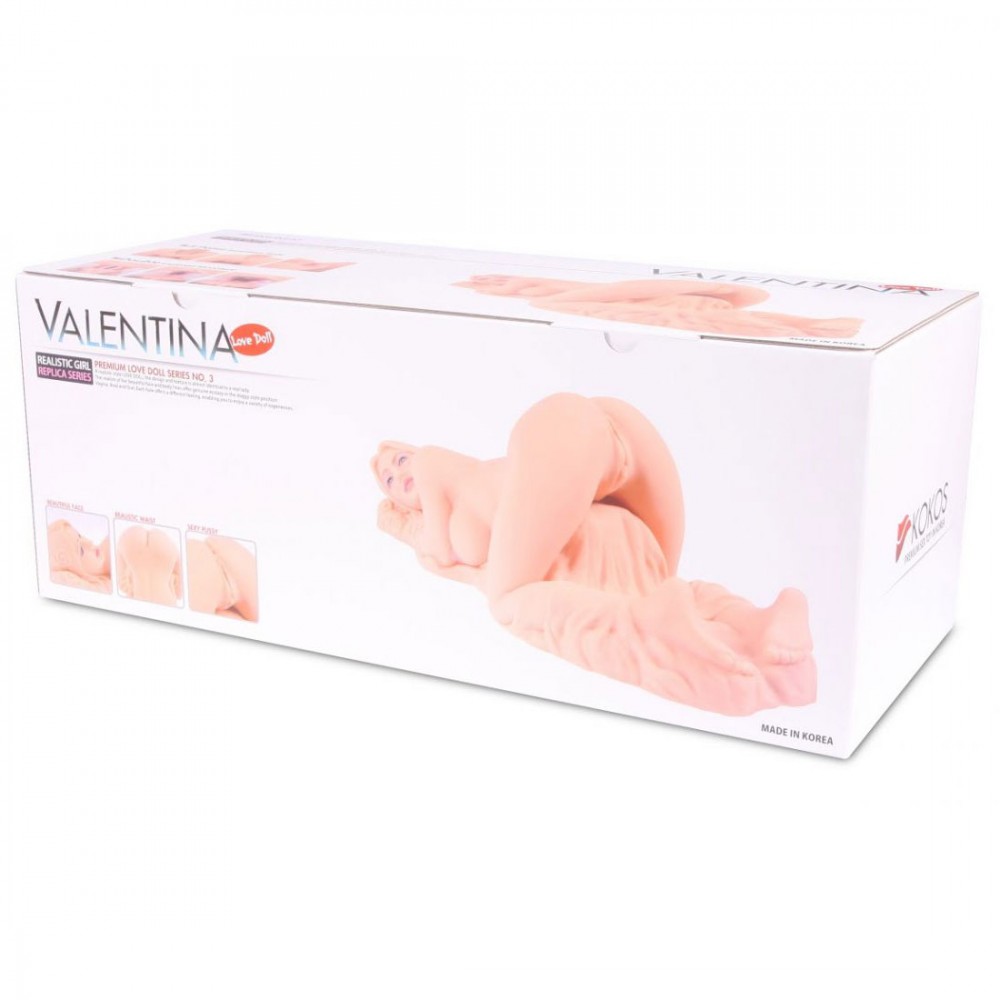 Мастурбатор лялька кібершкіра три отвори kokos valentina - Зображення 9