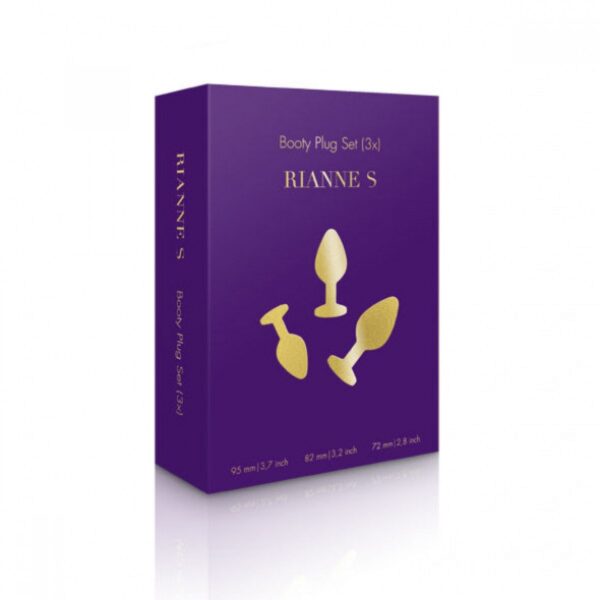 Набір анальних пробок rianne s booty plug black - Зображення 6