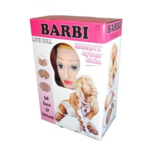 Надувна лялька “barbi-3d” із вставкою з кібершкіри та вібростимуляцією