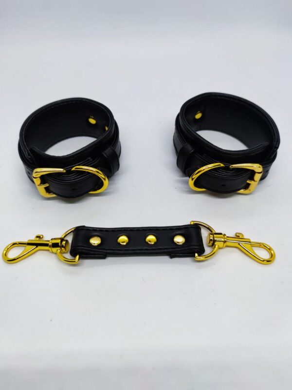 Наручники ds fetish wrist restraints black - Зображення 2