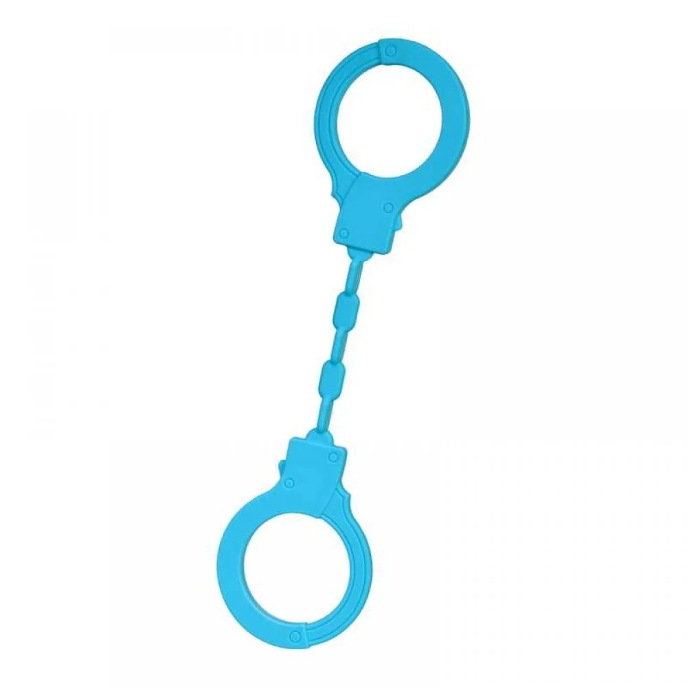 Наручники силіконові, блакитні, 33 см - Зображення 2