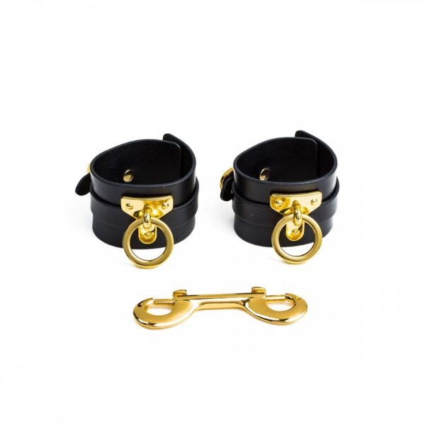 Наручники upko handcuffs італійська шкіра, чорні - Зображення 7