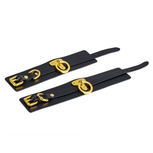 Наручники upko handcuffs італійська шкіра, чорні - Зображення 9
