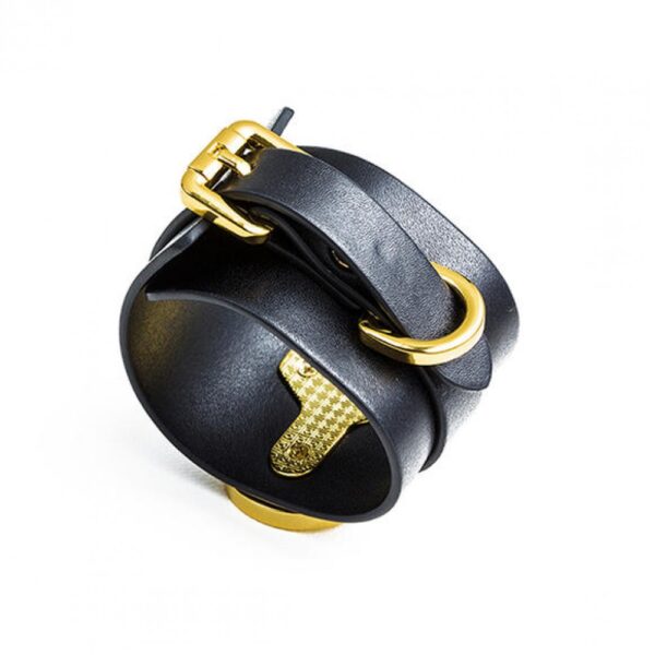 Наручники upko handcuffs італійська шкіра, чорні - Зображення 10