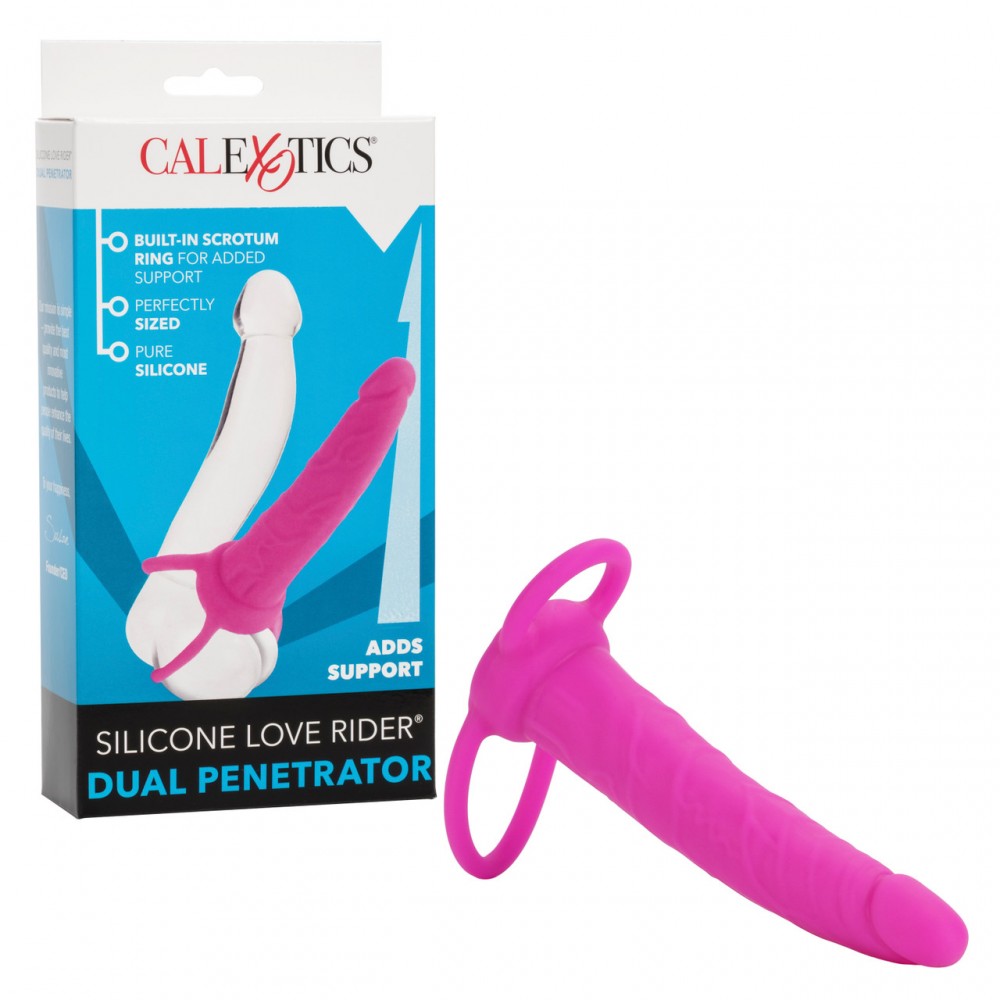Насадка для подвійного проникнення california exotic silicone love rider dual penetrator - Зображення 2